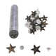 Star Shaped Pin Studs with Fixing Hand Tool (Pack of 50)